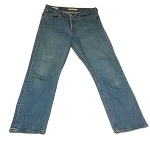 Levis Premium Wedgie Straight Jeans W27 L26 Blue Big E Button Fly 34964-0080